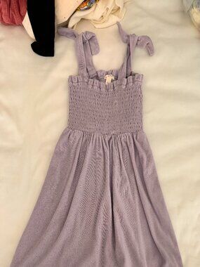 J. Crew Crewcuts size 7 purple terry dress/coverup